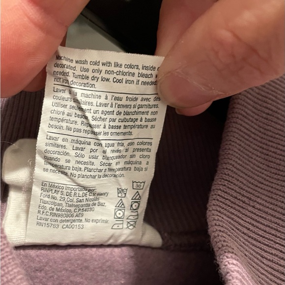 Champion sweatshirt high neck Reverse wick Size Small Purple - Picture 6 of 6